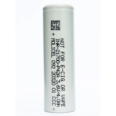 Batería MOLICEL P42A 21700 4200mAh mayor autonomía 45A (30A CDR)
