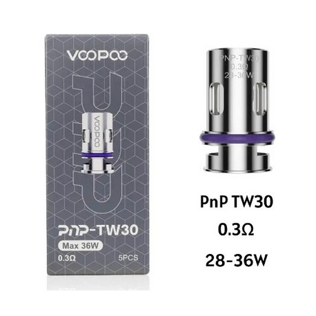 Resistencia VOOPOO - PnP TW30 / 0,30 Ohms (28-36W)